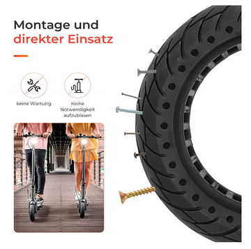 10 Electric Scooter Solid Tire 10X2.5 Rear Wheel Motor Tyre Replace  Accessories