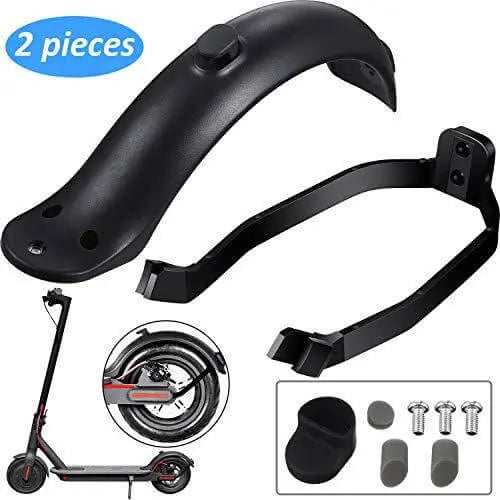 2 Pieces Rear Fender Mudguard Bracket Scooter Replacement Black